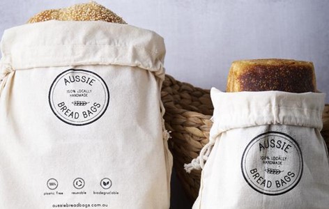 Aussie Bread Bags reusable sustainable plasic free #bakeryportal